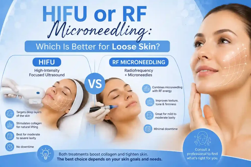 Lost the Weight but Not the Loose Skin? What You Should Know 2 HIFU or RF Microneedling: Which Is Better for Loose Skin Witney?